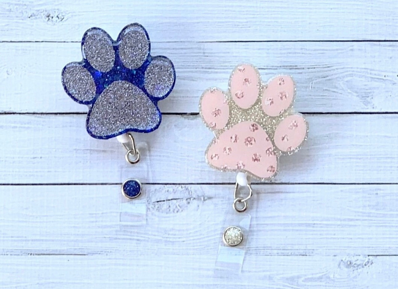 Dog Paw Badge Reel