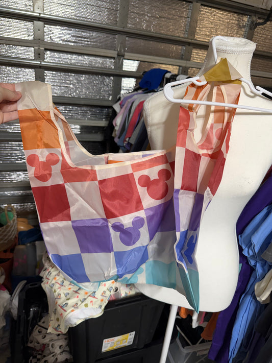 Mickey Checkered Tote Bag