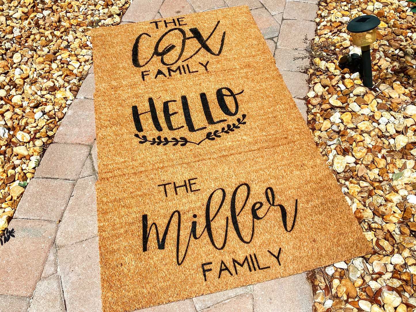 Custom Family Name Doormat