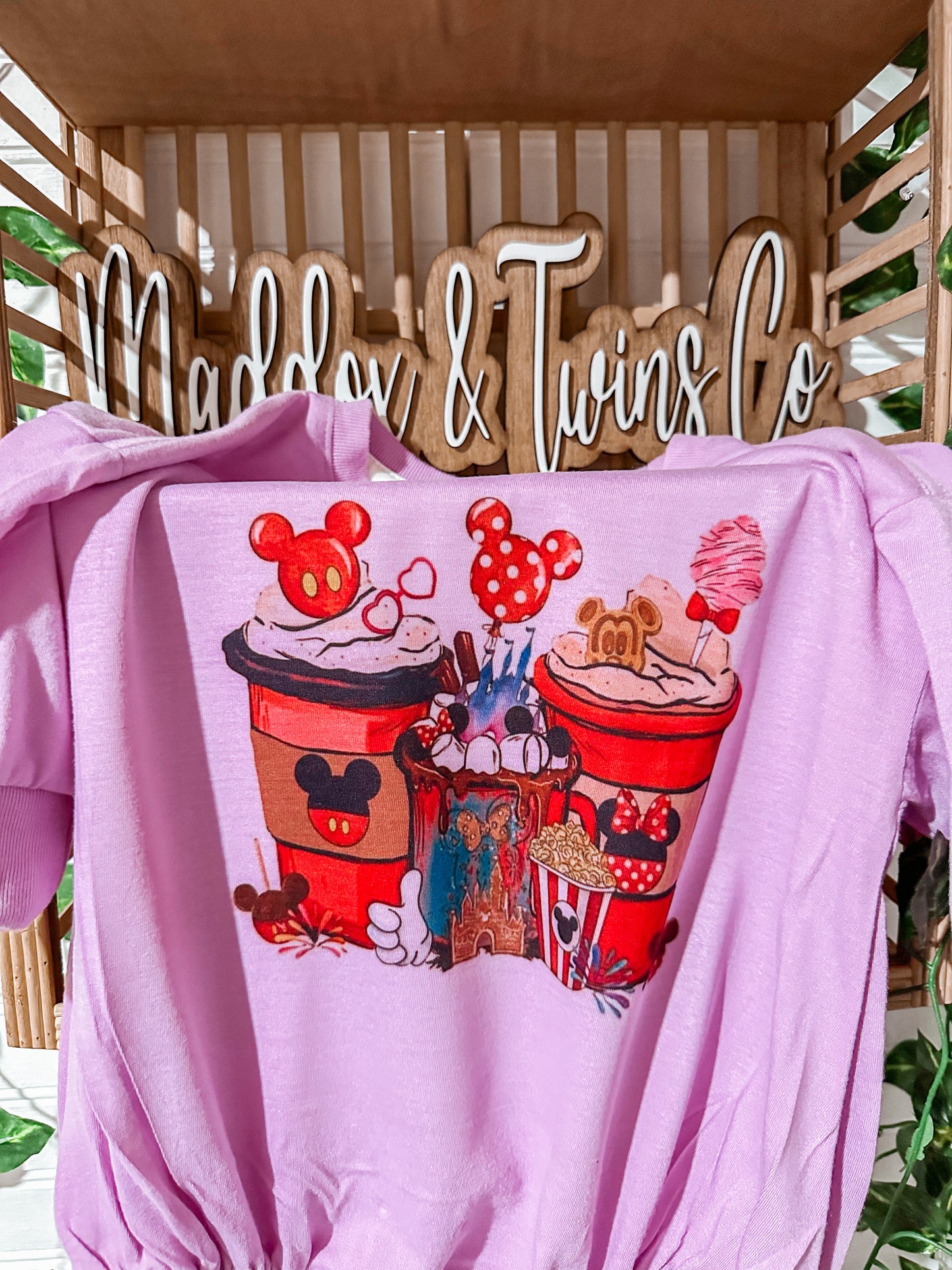 Mickey & Minnie Drinks Bubble Romper