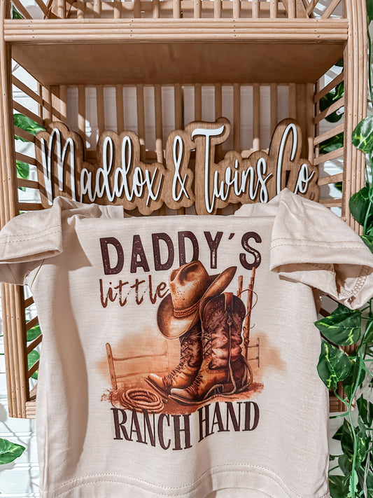 Daddys Ranch Hand Bubble Romper